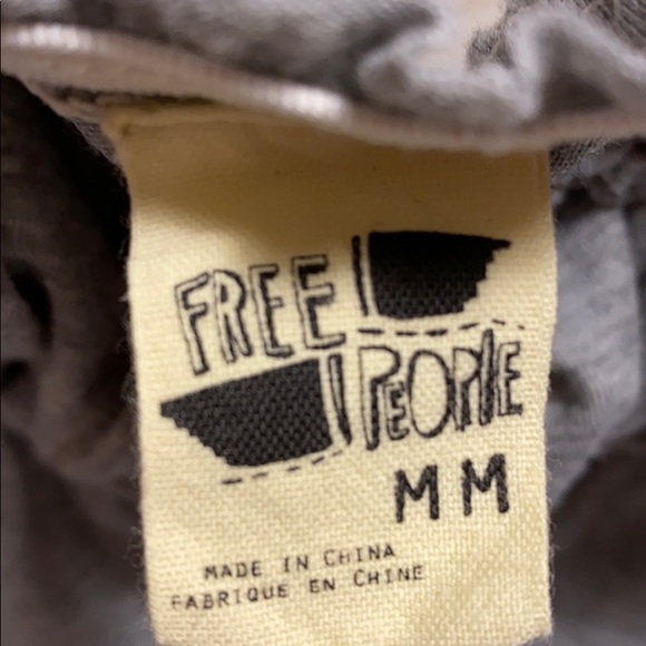 FREE PEOPLE GEY COTTON TUBE TOP - Picture 2 of 6